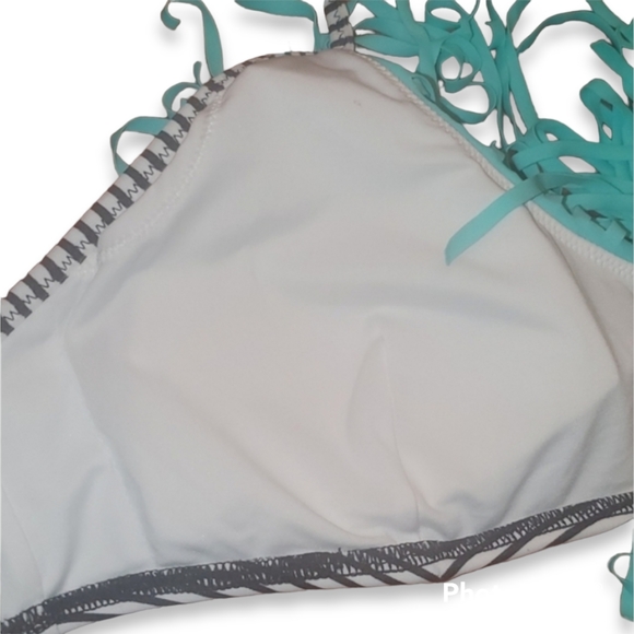 Victoria's Secret Fringe Striped Bikini Top - Picture 6 of 7